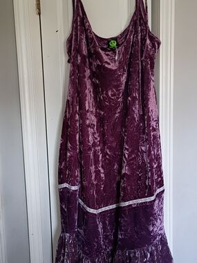 Tunnel Vision Crushed Velvet Maxi Dress in Deep Mauve